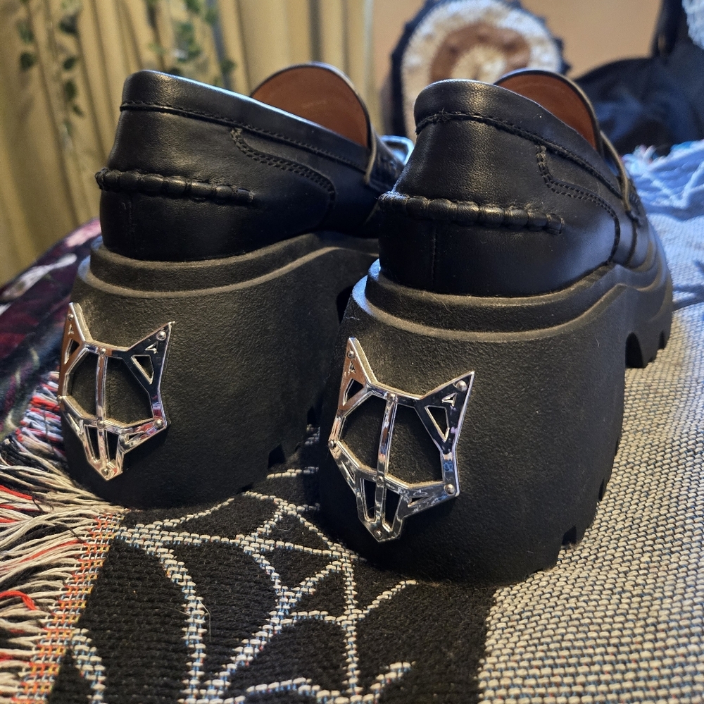Naked Wolfe  black loafers